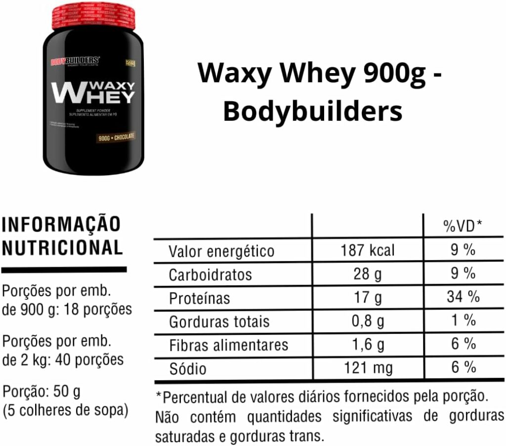 Whey Protein - Waxy Whey 900g – Bodybuilders