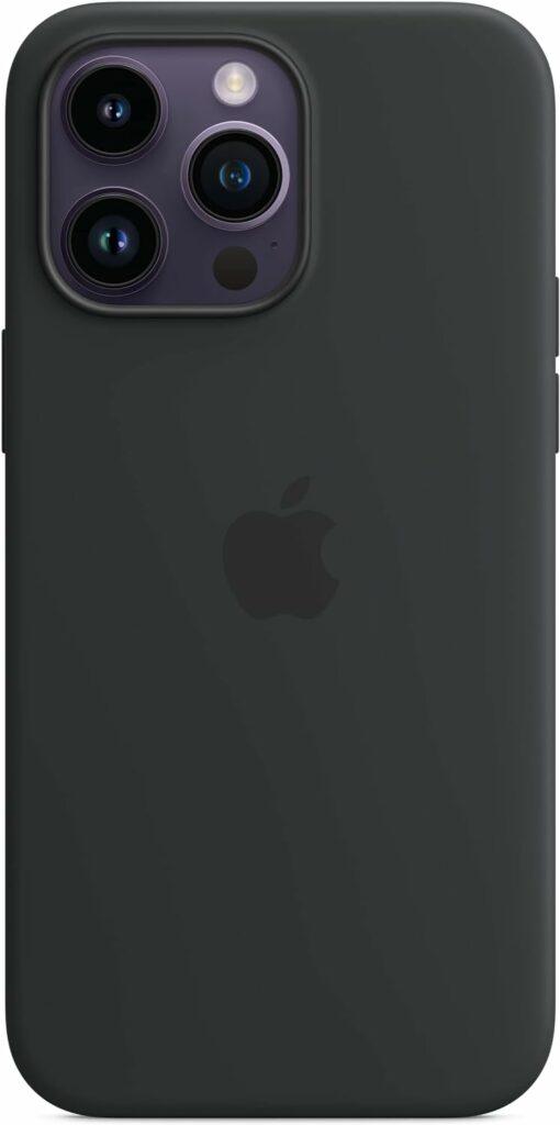 Apple Capa de silicone com MagSafe para iPhone 14 Pro Max – Meia-noite ​​​​​​​
