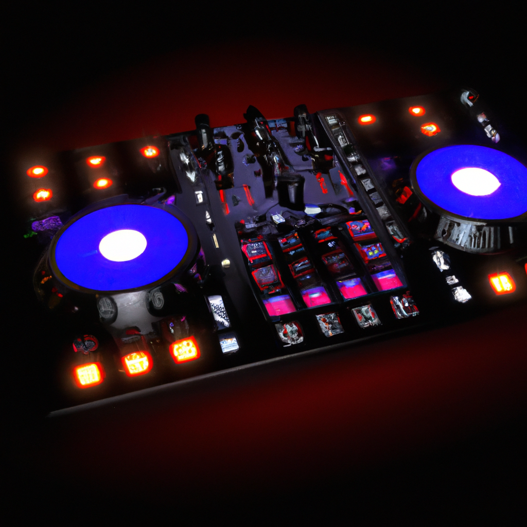 Hercules DJ DJControl Starlight | Controlador de DJ USB de bolso com Serato DJ Lite, jog wheels sensíveis ao toque, placa de som integrada e show de luz integrado