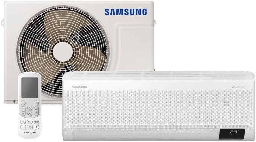 Ar-condicionado Split Inverter Samsung WindFree Connect Sem Vento 12.000 BTUs Frio Branco